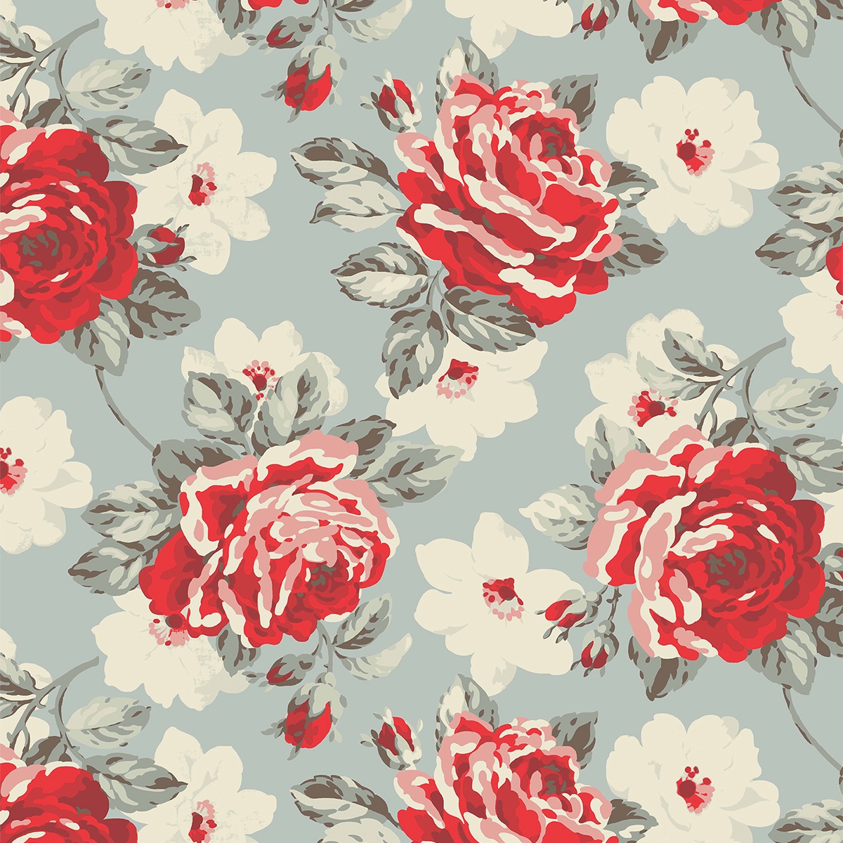 Product photograph of Cath Kidston Rose Bloom Multi Roller Blind from Choice Furniture Superstore.